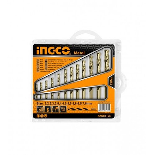 INGCO TOOLS Boreri set HSS 12/1 AKDB1125 Cene