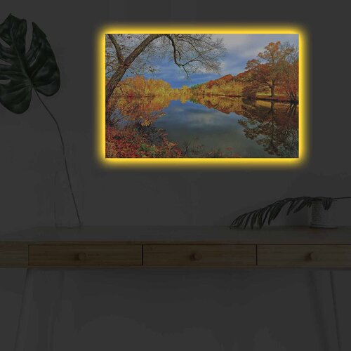 Wallity Slika sa LED osvetljenjem 4570DHDACT-009, 45x70 cm Cene