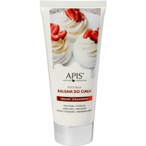 Apis Natural Cosmetics Creamy Strawberry vlažilni balzam za telo 200 ml