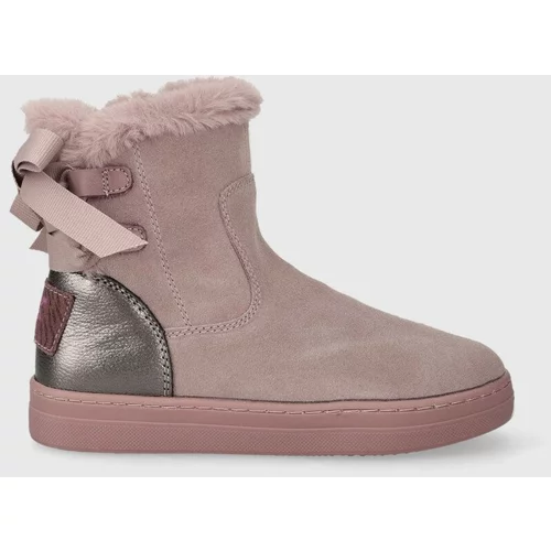 Garvalin Dječje zimske cipele od brušene kože boja: ružičasta