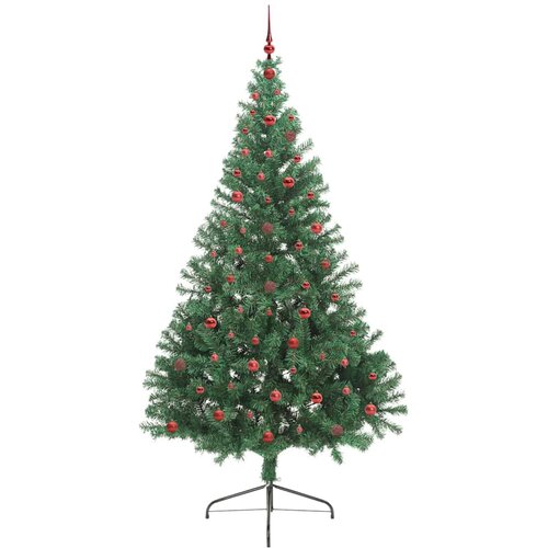  Umjetno predsvijetljeno božićno drvce Zelena 240 cm PVC Slike