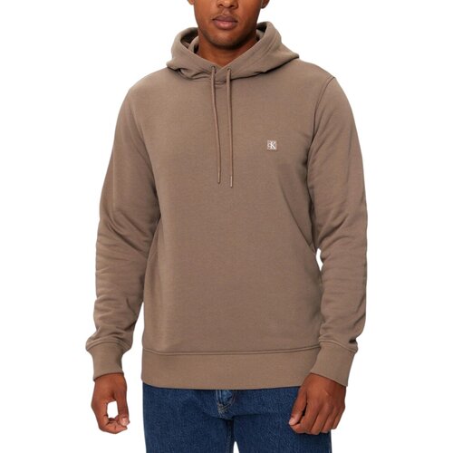 Calvin Klein Jeans Puloverji CK EMBRO BADGE HOODI J30J325149 Bež Cene