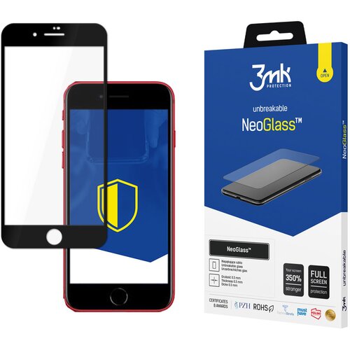 3mk APPLE IPHONE 7/8/SE 2020/2022 BLACK - NEOGLASS, (22001393) Slike
