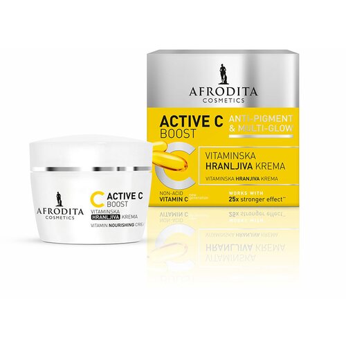 Afrodita Cosmetics Active C boost vitaminska hranljiva krema 50ml Cene