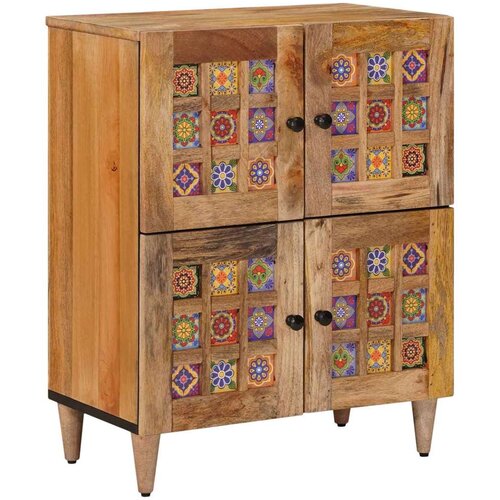  Kreveta s pohranom Prirodna 60 x 33 5 x 75 cm Čvrsto drvo manga - Prirodna Cijene