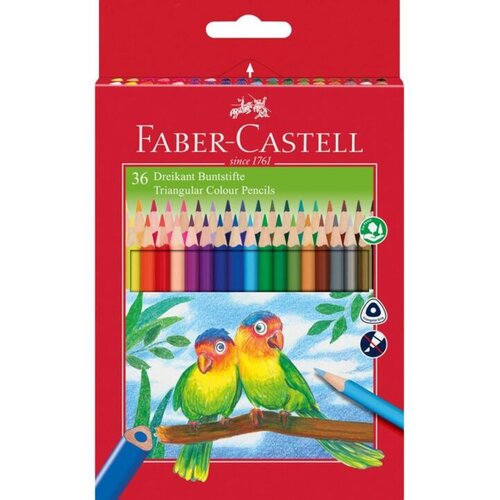 Faber-Castell FABER CASTELL Set drvenih bojica ECO TR.+ rezač 120536 Slike