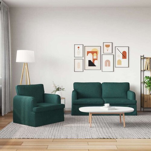 SOFA 2 pcs Tamnozelena Metal Slike