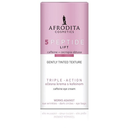 Afrodita Cosmetics 5PEPTIDE LIFT TRIPLE-ACTION KREMA ZA PODRUČJE OKO OČIJU S KOFEINOM Slike