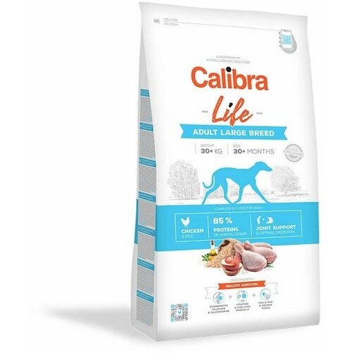 CALIBRA Dog Life Adult Large Breed Piletina, hrana za pse 12kg Slike