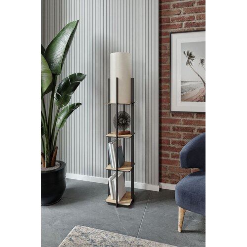 Opviq Podna lampa Quatro, 135 cm, krem Slike