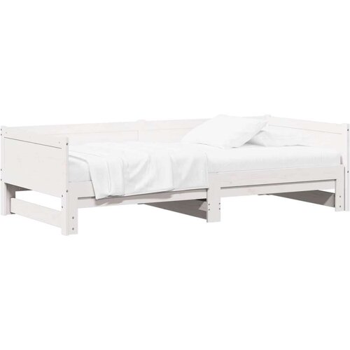  krevet za povlačenje za dan bijelo 180 x 200 cm Slike