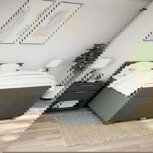 vidaXL Okvir kreveta s oprugama i madrac svjetlosivi 160x200cm tkanina Cene