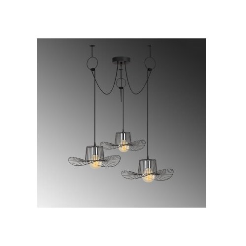 Opviq lights Tel 6741 Viseća svjetiljka, E27, 3x40W, IP20, Crna Slike