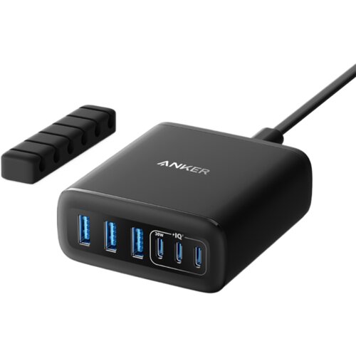 Anker punjač 112W, 6 portova, GaN, crni Cene