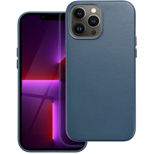  Kožna maska Mag za iPhone 13 Pro Max indigo plava Slike