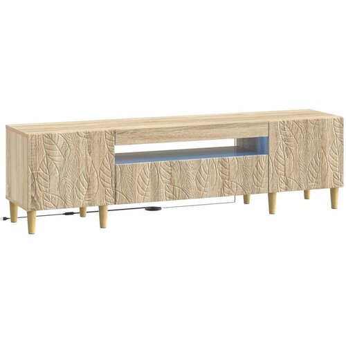 vidaXL LED TV kabinet DELFT 153 x 35 x 43 cm Hrast sonoma - Hrast sonoma Cijene