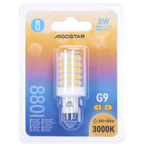  LED sijalica G9/8W/230V 3000K - Aigostar Slike