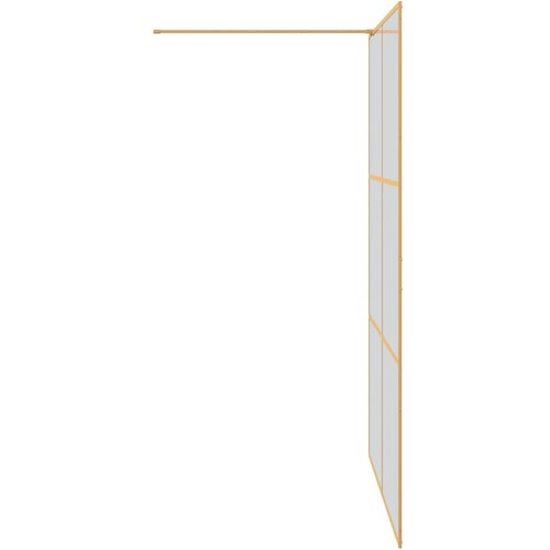  Zid za walk-in tu&amp;scaron; Zlatno 140 x 195 cm Staklo otporno na udarce Slike
