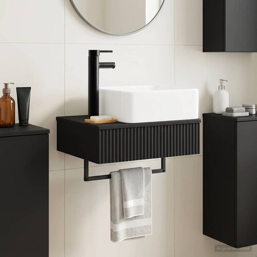  Zidni sudoper Crna 50 x 41 x 39 cm Konstruirano drvo Cijene