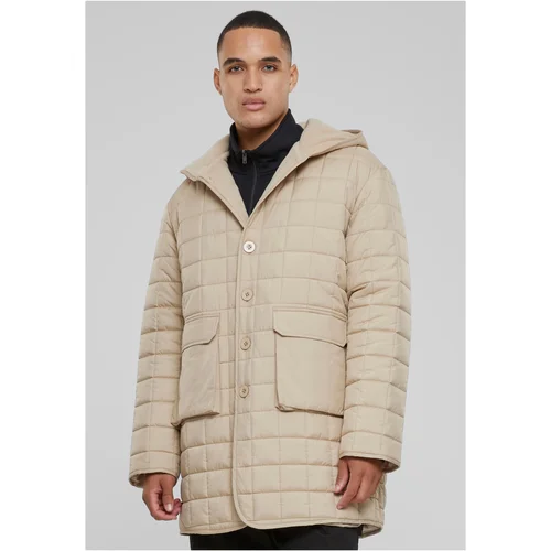 Urban Classics Men's parka with Polar Fleece lining beige