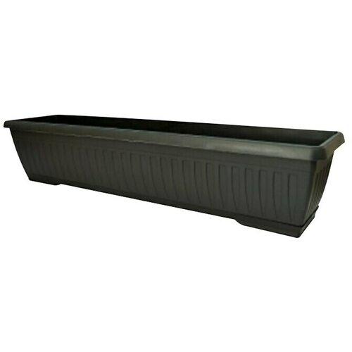 Plastična žardinjera Jadran (Plastika, Crne boje, 60 x 20 x 17 cm) Cijene