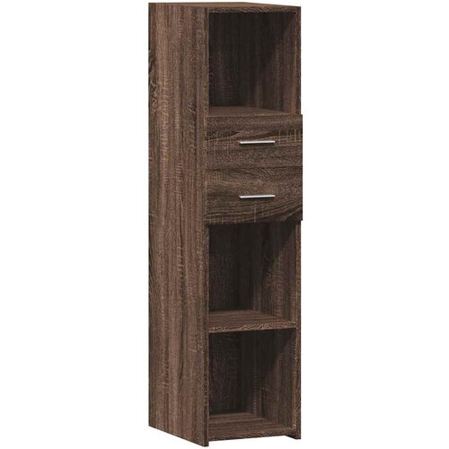 Maison Chic Visoka omara - Komoda - Predalnik rjavi hrast 30x42,5x124 cm inženirski les, (21722175) Slike