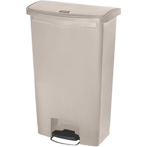 Rubbermaid Zbiralnik odpadkov s pedalom SLIM JIM®, prostornina 68 l, ŠxVxG 322 x 803 x 500 mm, bež Cene
