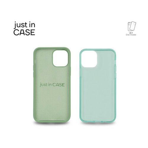Just in case 2u1 extra case mix paket zeleni za iPhone 12 ( MIX103GN ) Slike