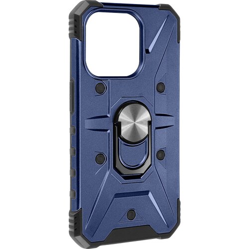 AVIZAR Ovitek Ring Bumper za iPhone 15 Pro, odporen na udarce, serija ArmoRing Bump - polnocno modra, (20754391) Cene