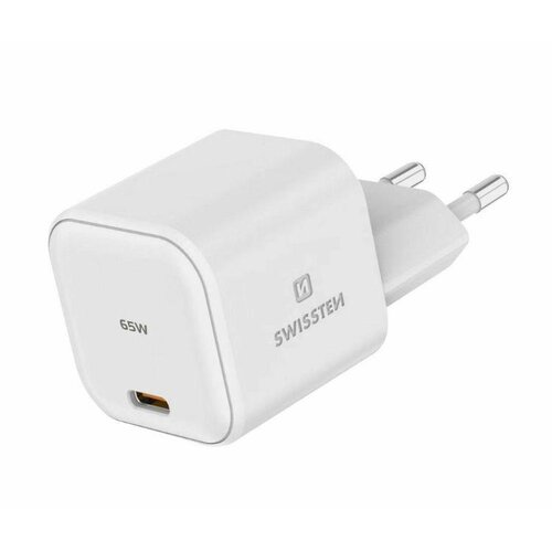 Swissten Polnilec GAN, 1X USB-C, PD 65W, bel Slike