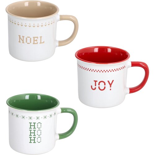 Tognana Set od 3 šolje Natale Merry Bits, 36 cl, Šareni Cene