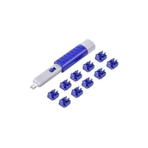 Renkforce zaključavanje RJ45 LAN priključka RF-4695234 10-dijelni komplet srebrno-plava uklj. 1 ključ RF-4695234 Cijene