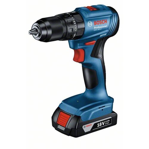 Bosch Aku vibraciona bušilica-odvrtač GSB 185-LI/ 1x2/0Ah + 23-delni set pribora u koferu Cene