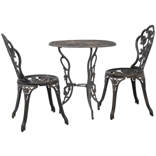 Bistro 3-dijelni bistro set od lijevanog aluminija Cijene