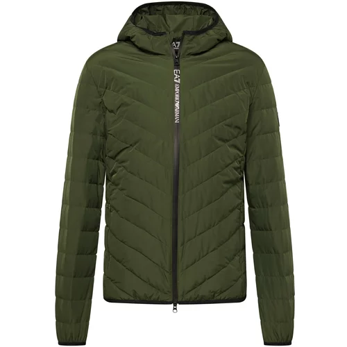 Ea7 Emporio Armani Zimska jakna temno zelena
