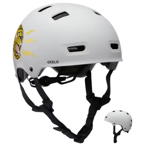 Olimp Sport Oxelo skejtbord kaciga bela sa šarom tigra Cene