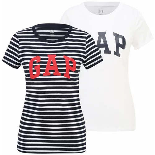 Gap Petite Majica 'FRANCHISE' mornarska / rdeča / bela