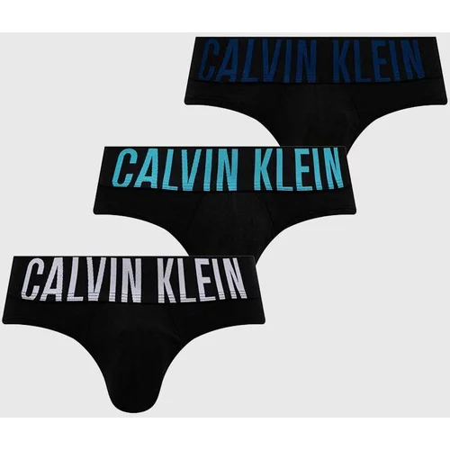 Calvin Klein Underwear Slip gaćice 3-pack za muškarce, boja: crna, 000NB3607A