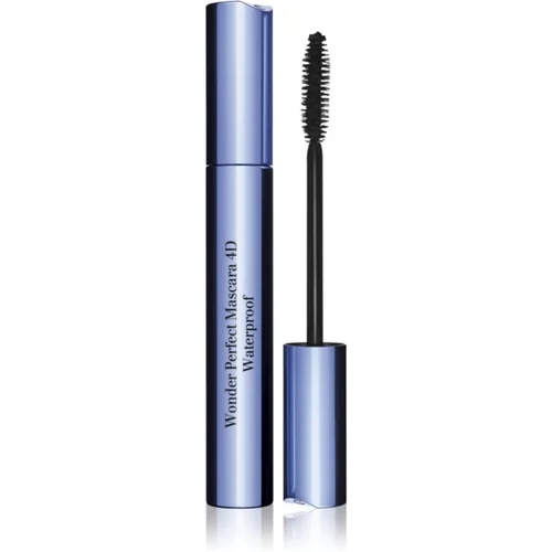 Clarins Wonder Perfect Mascara 4D Waterproof vodoodporna maskara za privihanje in ločevanje trepalnic 01 - Perfect Black 8 ml