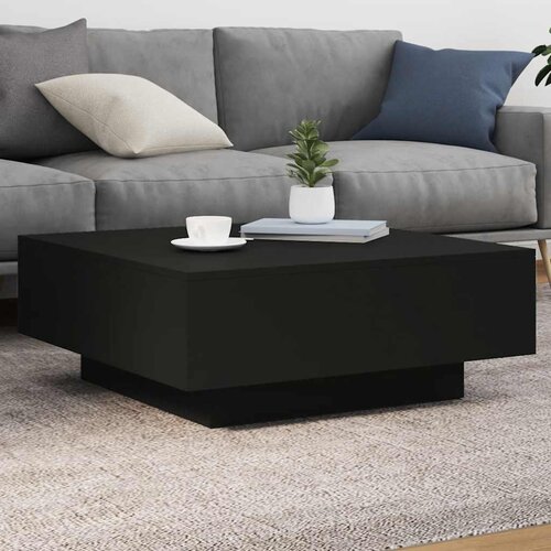  Stolić za kavu crni 80 x 80 x 31 cm od konstruiranog drva Cene
