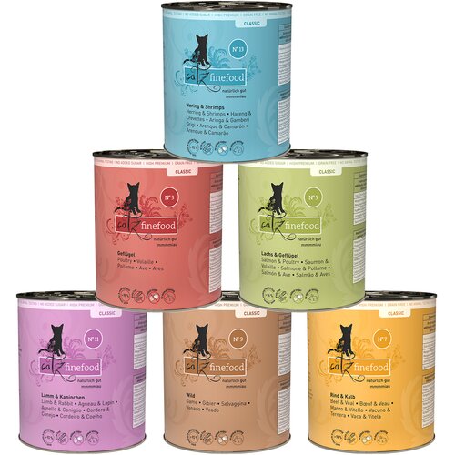 catz finefood 6 x 800 g - Miješano pakiranje (6 vrsta) Cijene