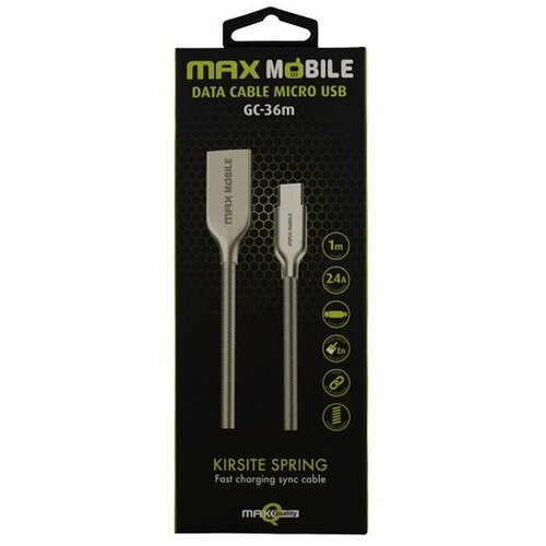 Max Mobile DATA KABEL MICRO USB KIRSITE SILVER 1m Cijene