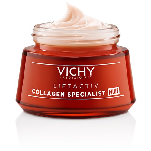 Vichy liftactiv collagen specialist noćna nega za korekciju bora i čvrstine kože, 50 ml Slike