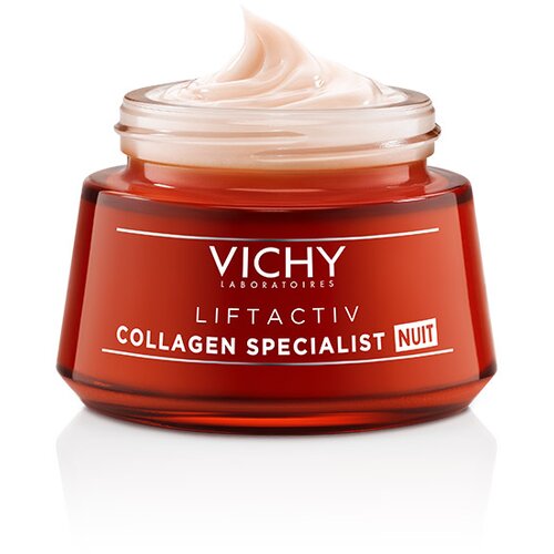 Vichy Liftactiv Collagen Specialist učvrstitvena nočna krema proti gubam 50 ml Slike