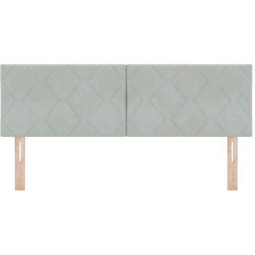  LED glava kreveta Svijetlo siva 144 cm Bar&amp;scaron;un Slike