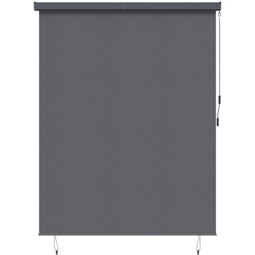 Rolo zavjesa Antracit 200 x 250 cm Tkanina i aluminij Cijene