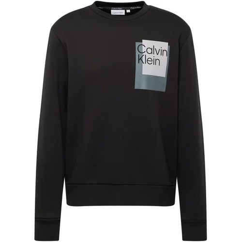 Calvin Klein Sweater majica svijetloplava / crna / bijela