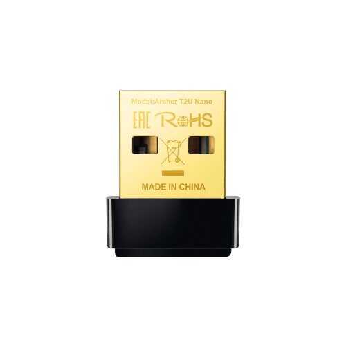 Tp-link ARCHER-T2U-NANO AC600 Nano Wi-Fi USB Adapter,433Mbps at 5GHz + 200Mbps at 2.4GHz, USB 2.0, Nano Design Slike