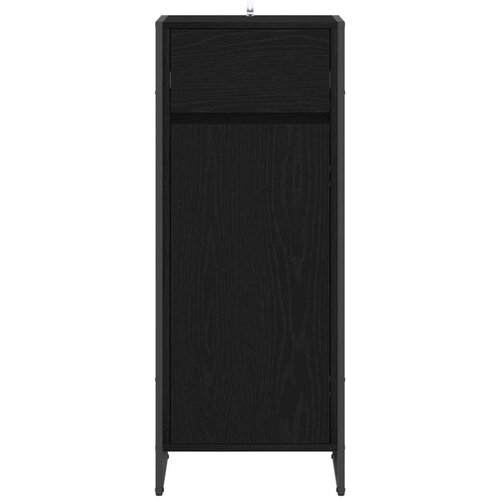 VidaXL Kupaonski ormar Crni hrast 40 x 30 x 100 cm Konstruirano drvo Slike
