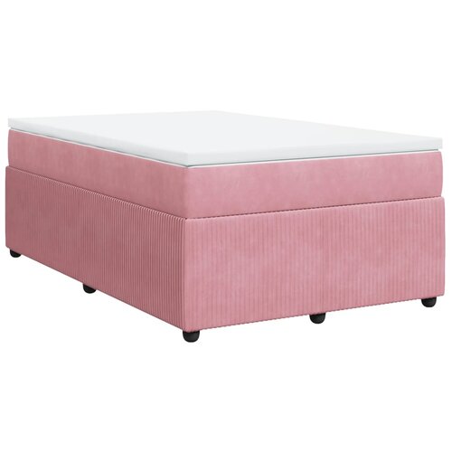 Maison Chic Box spring postelja - Vzmetna postelja z vzmetnico roza 120x190 cm žamet SL5018, (21888077) Cene
